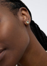18kt Gold Aquamarine Classic Studs