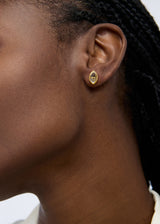 18kt Gold Herkimer Classic Studs