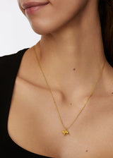 18kt Gold Lion Amulet on Cord