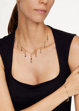 18kt Gold PSTM Myanmar Grey Spinel Necklace