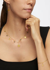 18kt Gold PSTM Myanmar Nila Single Star Drop & Sapphire Bracelet