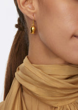 18kt Gold Tulip Earrings