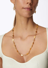 18kt Gold Vermeil PSTM Afghanistan Agate Bamyan Single Line Necklace