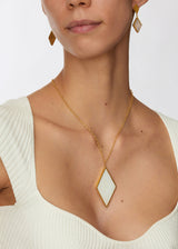 18kt Gold Vermeil PSTM Afghanistan Agate Bamyan Large Pendant Necklace