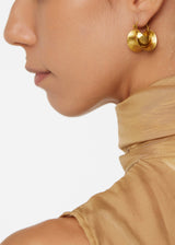 18kt Gold Theia Tapered Hoops