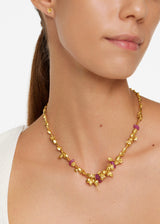 18kt Gold Garden of Eden Rough Ruby Necklace