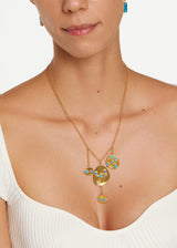 18kt Gold Vermeil PSTM Afghanistan Turquoise Malika Necklace