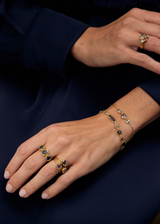 18kt Gold The Middle Path Spinel & Diamond Full Stone Bracelet