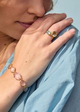 18kt Gold Carnival Green Amethyst Cup Ring