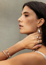 Sterling Silver PSTM Afghanistan Moon Pebbles Cuff