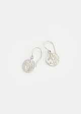 Sterling Silver Next Generation Coin Black Iris Drop Earrings Product Image 2
