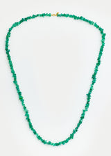 18kt Gold Green Agate Beaded Necklace product image 1
