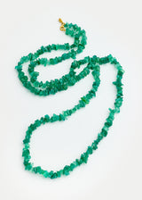 18kt Gold Green Agate Beaded Necklace product image 2