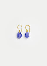 18kt Gold Tanzanite Single Drop Earrings