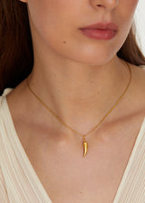 18kt Gold PSTM Myanmar Earths Cornucopia Small Chilli Pendant