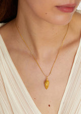 18kt Gold PSTM Myanmar Earths Cornucopia Banana Pendant