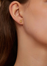 18kt Gold Crystallinity Classic Herkimer Diamond Studs