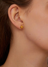 18kt Gold PSTM Myanmar Nyunt Flower and Bud Studs