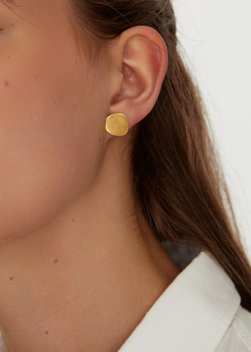 18kt Gold Vermeil PSTM Afghanistan Nosheen Stud Earrings