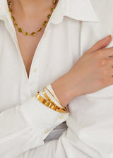 18kt Gold Vermeil PSTM Afghanistan Oshna Bangle