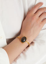 18kt Gold Vermeil PSTM Afghanistan Rutilated Quartz Manezha Cuff