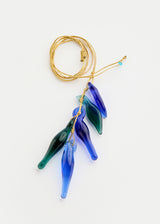 Azaz Blue & Teal Glass Birds Cluster on Cord Image 2