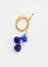 Azaz Blue Glass Shell and Fig Cluster on Cord Product Image 2