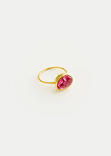 18kt Gold Pink Spinel Cup Ring