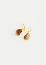 18kt Gold Jasper Single Drop Earrings