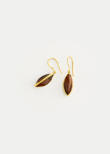 18kt Gold Jasper Seed Earrings
