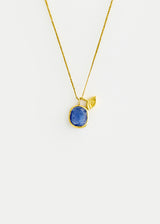 18kt Gold Tanzanite & Eye Amulets on Cord