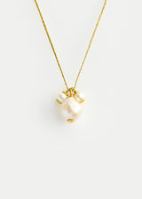 18kt Gold Three Pearl Cluster on Cord
