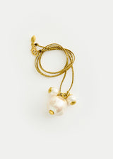 18kt Gold Three Pearl Cluster on Cord