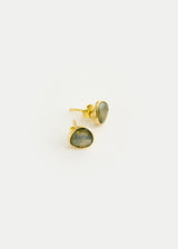 18kt Gold Labradorite Classic Studs