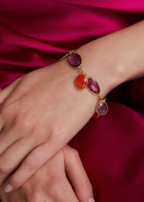 18kt Gold Mixed Stones Bracelet