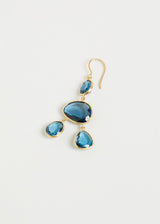 18kt Gold London Blue Topaz Jellyfish Earrings