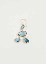 18kt Gold London Blue Topaz Jellyfish Earrings