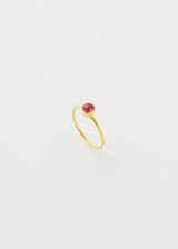 18kt Gold PSTM Myanmar Red Spinel Aawine Cup Ring