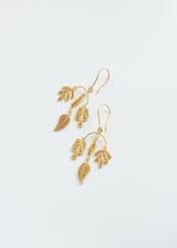 18kt Colombian Gold Filigree Four Leaf Earrings