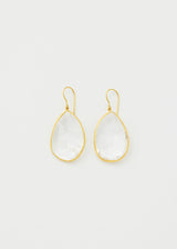 18kt Gold Crystal Single Drop Earrings