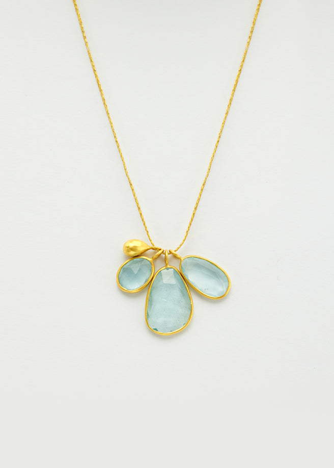 【PIPPA SMALL】18-karat gold, cord and quartz ネックレス Pippa Small 18-karat Gold, Cord And Quartz Necklace | ModeSens