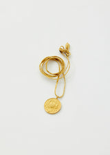 18kt Gold Cancer Horoscope Pendant on Cord