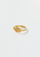 18kt Colombian Gold Filigree Eye Ring
