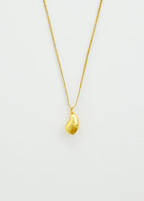 18kt Colombian Gold Small Seed Pendant on Cord
