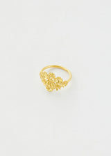 18kt Gold Flower Cluster Ring