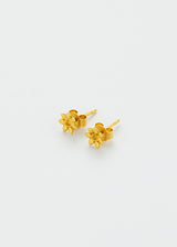 18kt Gold Sunflower Studs