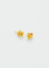 18kt Gold Sunflower Studs