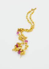 18kt Gold Garden of Eden Rough Ruby Necklace