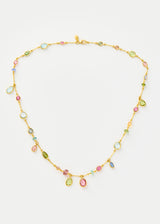 18kt Gold Hanabi Mixed Stones Necklace