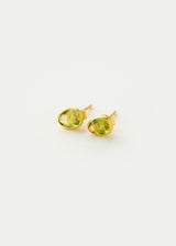 18kt Gold Hanabi Peridot Classic Studs